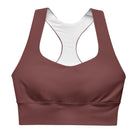 Auburn Red Longline sports bra - Funfitti Apparel