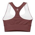 Auburn Red Longline sports bra - Funfitti Apparel