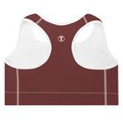 Auburn Red Padded Sports Bra - Funfitti Apparel