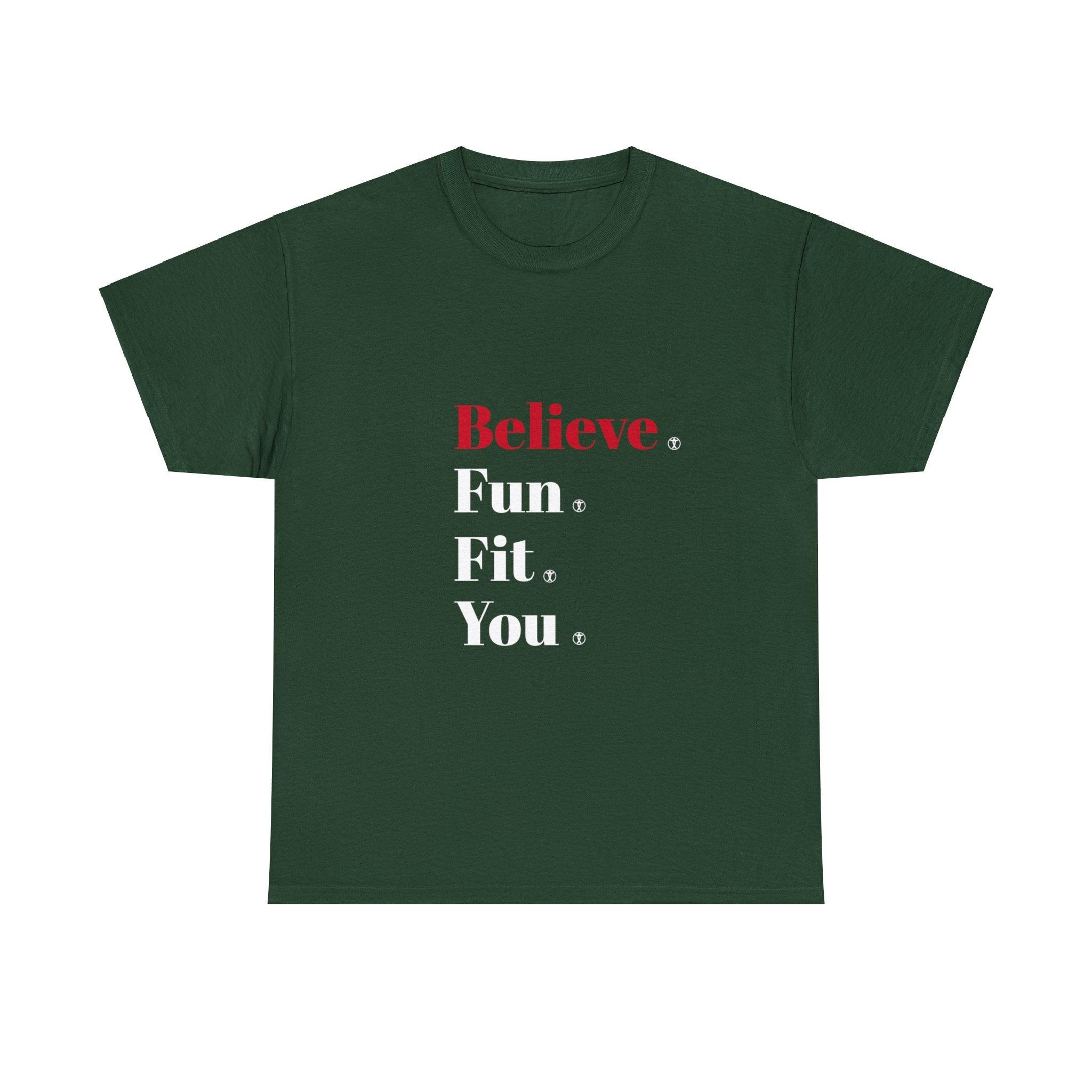 "Believe" Heavy Cotton Tee - Funfitti Apparel