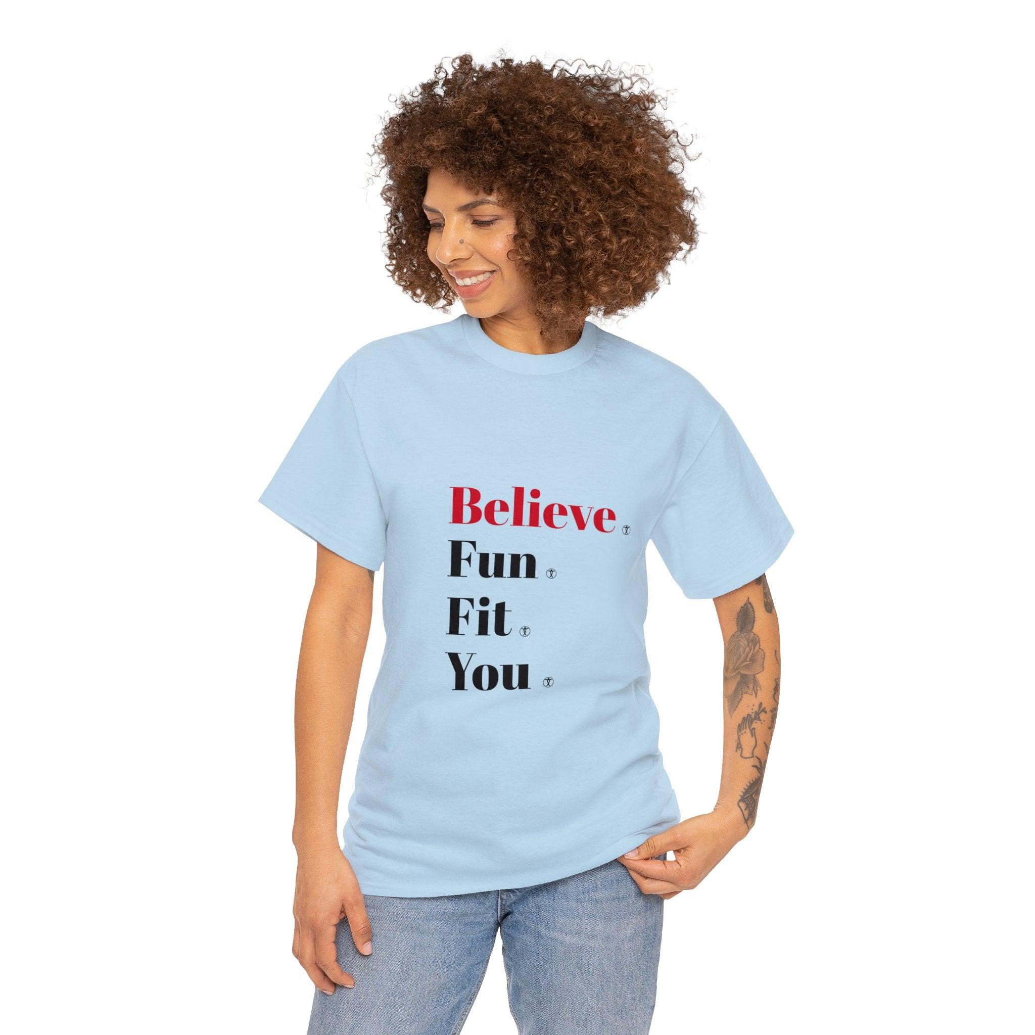 "Believe" Heavy Cotton Tee - Funfitti Apparel