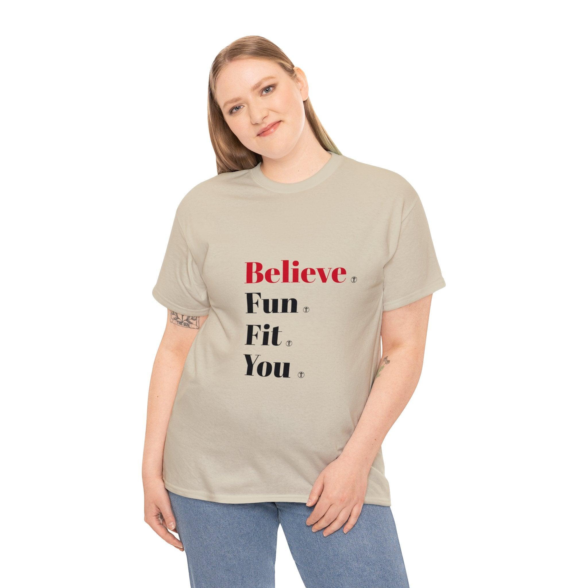 "Believe" Heavy Cotton Tee - Funfitti Apparel