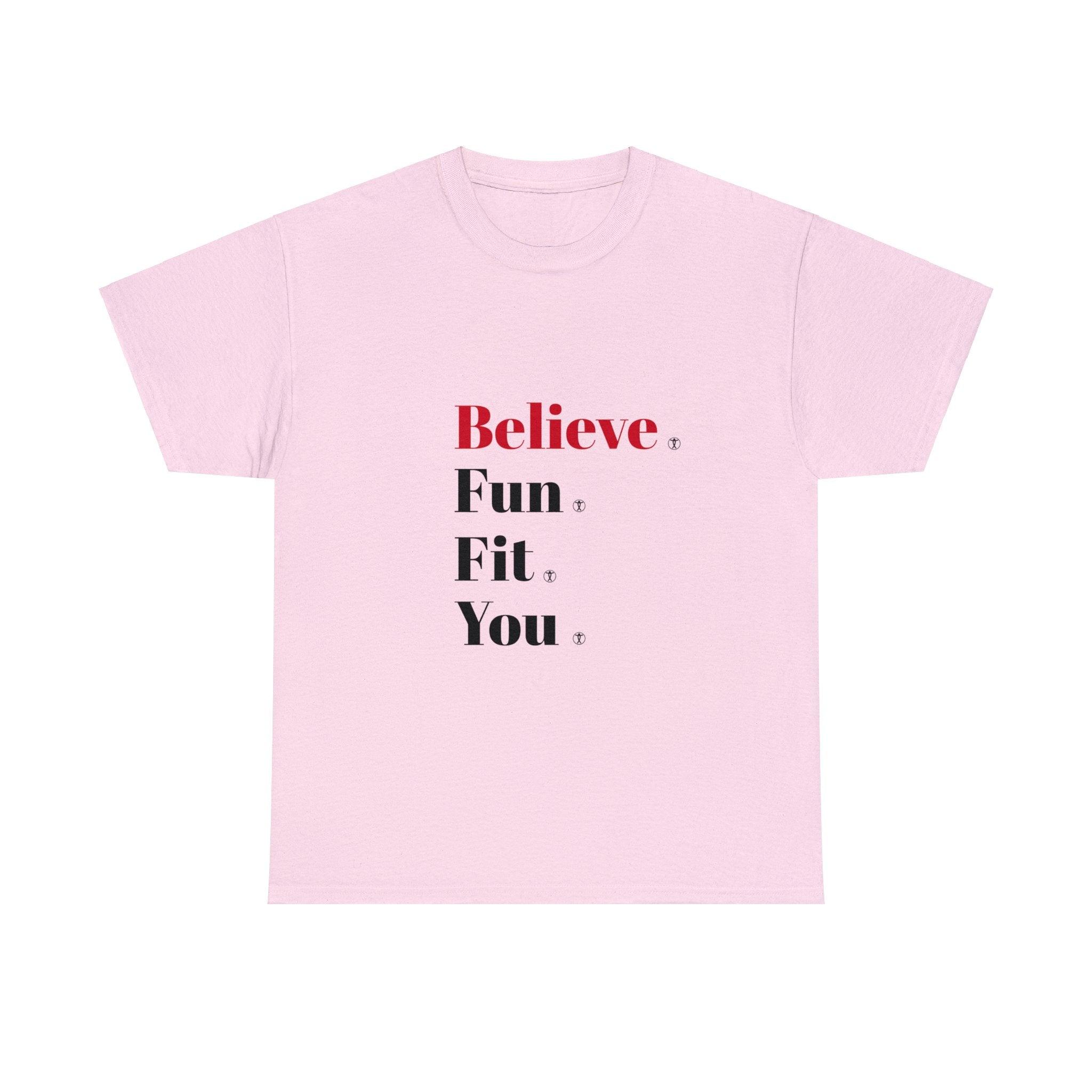 "Believe" Heavy Cotton Tee - Funfitti Apparel