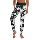 Black & White Christmas Yoga Leggings - Funfitti Apparel