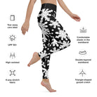 Black & White Christmas Yoga Leggings - Funfitti Apparel