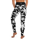 Black & White Christmas Yoga Leggings - Funfitti Apparel