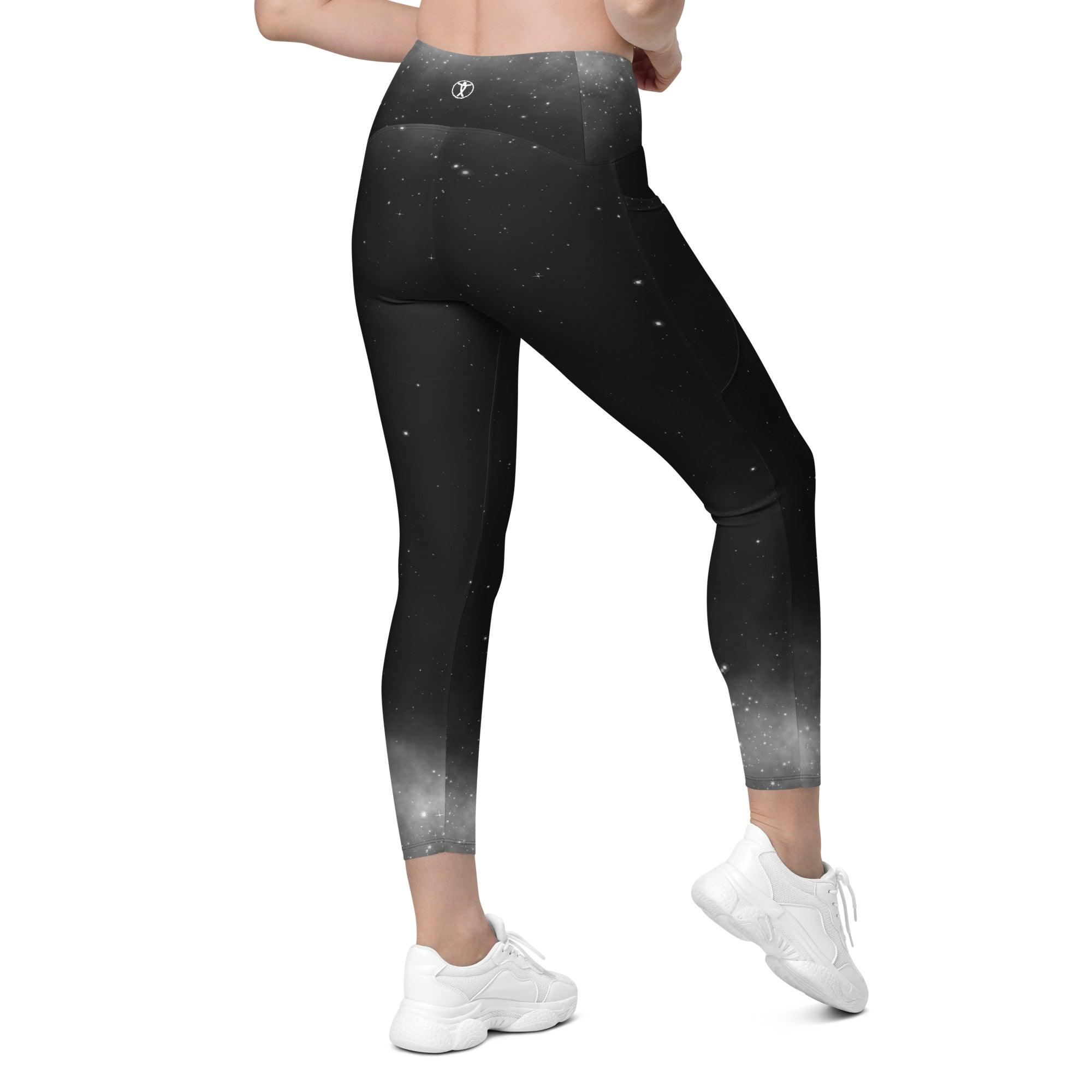 Black Sky Leggings with pockets - Funfitti Apparel