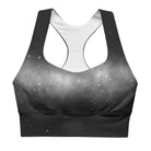 Black Sky Longline sports bra - Funfitti Apparel