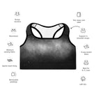 Black Sky Padded Sports Bra - Funfitti Apparel