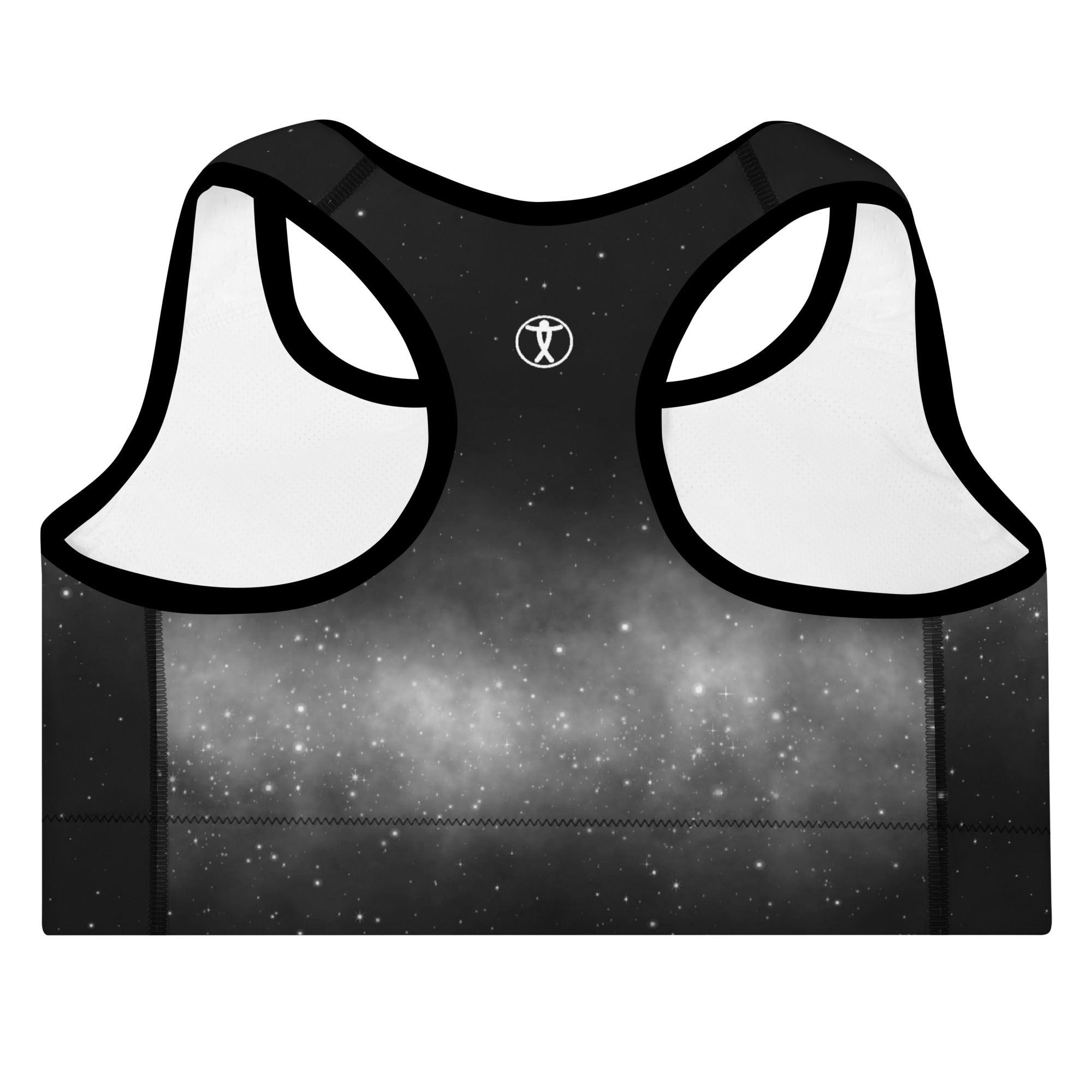 Black Sky Padded Sports Bra - Funfitti Apparel