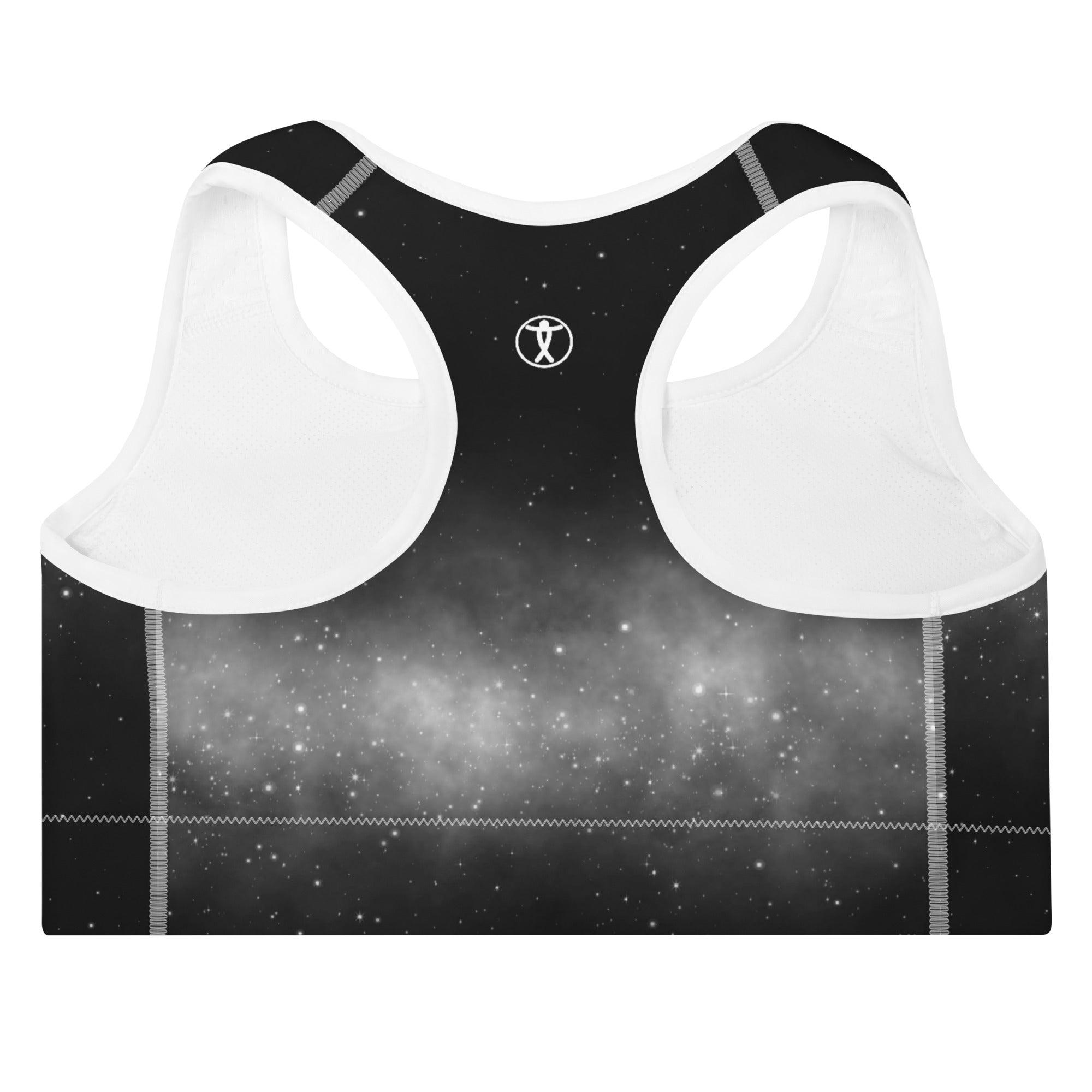 Black Sky Padded Sports Bra - Funfitti Apparel