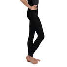 Black Youth Leggings - Funfitti Apparel