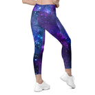 Blue & Purple Leggings with pockets - Funfitti Apparel