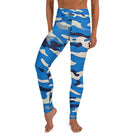 Blue Camo Yoga Leggings - Funfitti Apparel