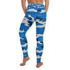 Blue Camo Yoga Leggings - Funfitti Apparel