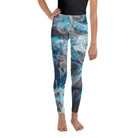 Blue Flames Youth Leggings - Funfitti Apparel