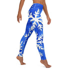 Blue Snowflakes Yoga Leggings - Funfitti Apparel