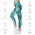 Calming Waters Leggings with pockets - Funfitti Apparel