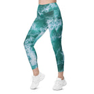 Calming Waters Leggings with pockets - Funfitti Apparel