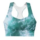 Calming Waters Longline sports bra - Funfitti Apparel