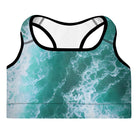 Calming Waters Padded Sports Bra - Funfitti Apparel