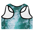 Calming Waters Padded Sports Bra - Funfitti Apparel