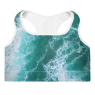 Calming Waters Padded Sports Bra - Funfitti Apparel