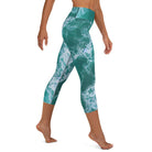 Calming Waters Yoga Capri Leggings - Funfitti Apparel