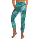 Calming Waters Yoga Capri Leggings - Funfitti Apparel