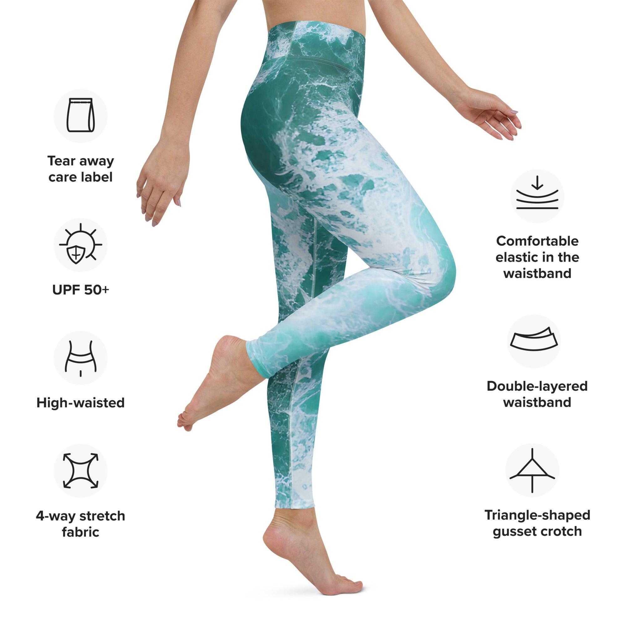 Calming Waters Yoga Leggings - Funfitti Apparel