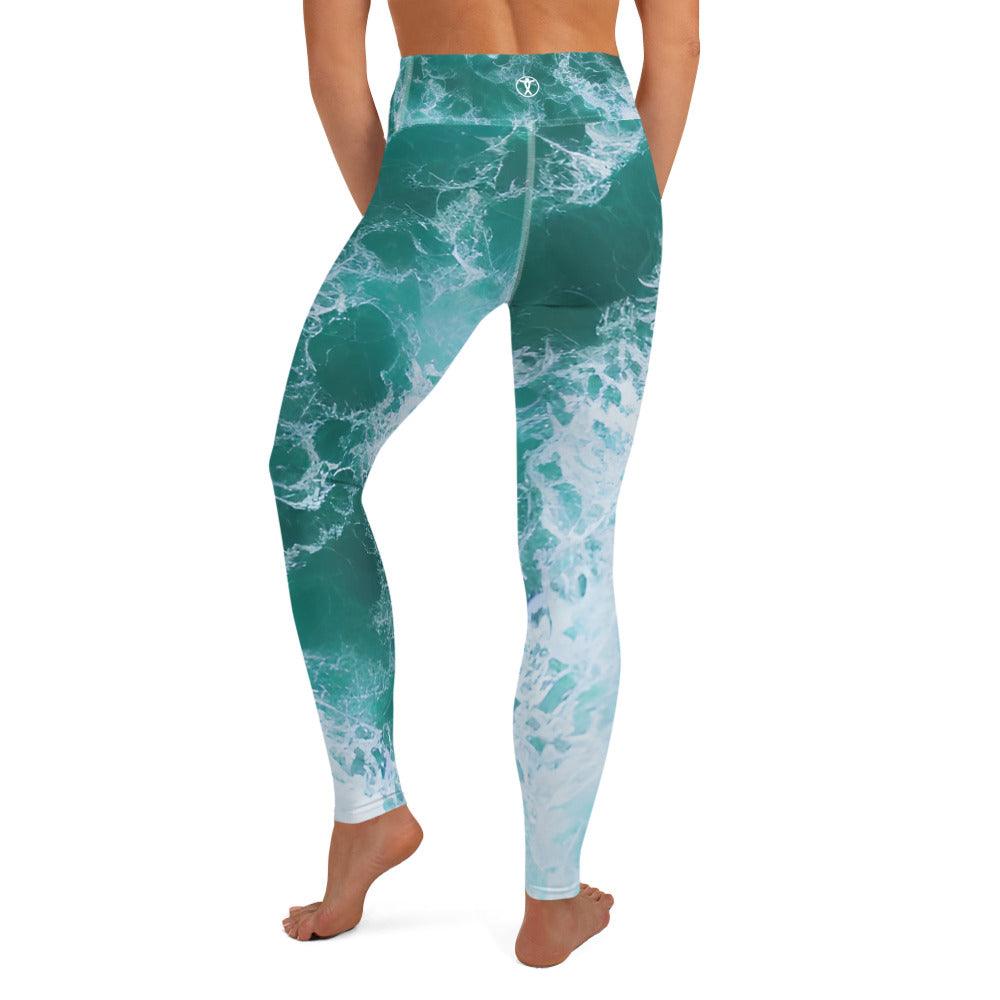 Calming Waters Yoga Leggings - Funfitti Apparel