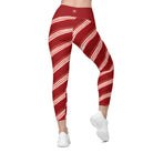 Candy Cane Leggings with pockets - Funfitti Apparel