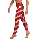 Candy Cane Yoga Leggings - Funfitti Apparel