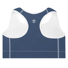 Cello Blue Padded Sports Bra - Funfitti Apparel