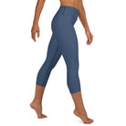 Cello Blue Yoga Capri Leggings - Funfitti Apparel