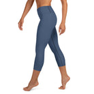 Cello Blue Yoga Capri Leggings - Funfitti Apparel