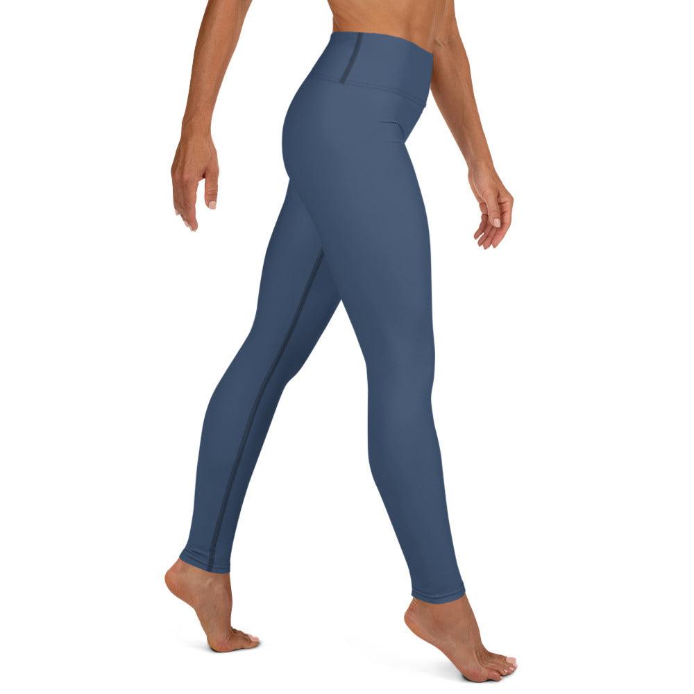 Cello Blue Yoga Leggings - Funfitti Apparel