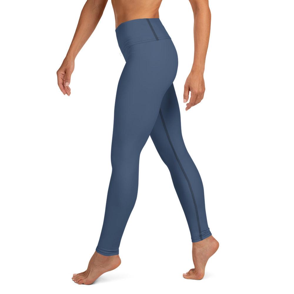 Cello Blue Yoga Leggings - Funfitti Apparel