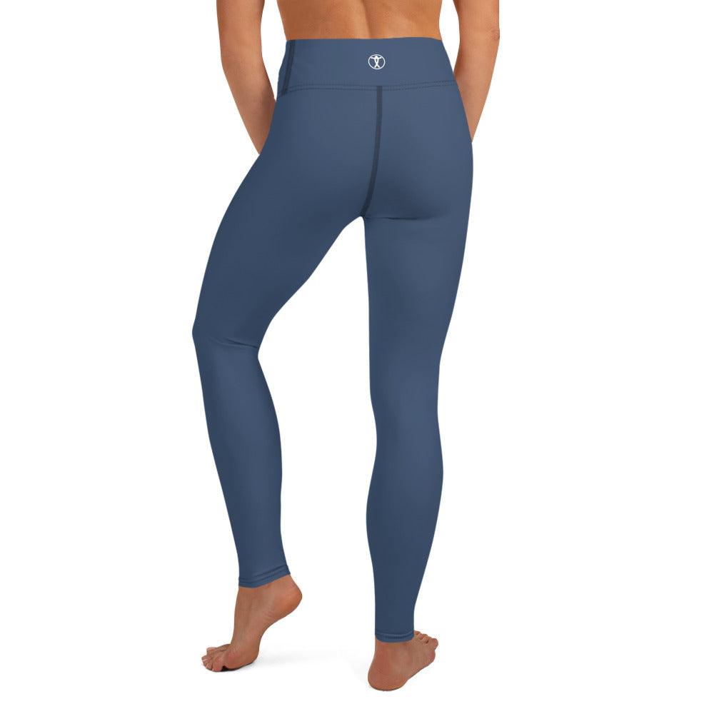 Cello Blue Yoga Leggings - Funfitti Apparel