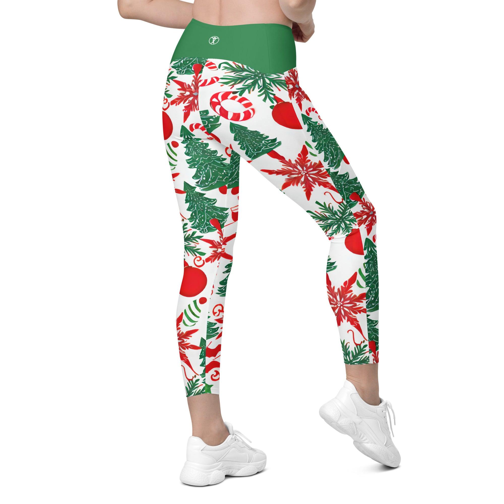 Christmas Tree Leggings with pockets - Funfitti Apparel