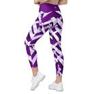 Christmas Wrapping Leggings with pockets - Funfitti Apparel