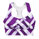 Christmas Wrapping Longline sports bra - Funfitti Apparel