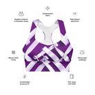 Christmas Wrapping Longline sports bra - Funfitti Apparel