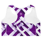 Christmas Wrapping Padded Sports Bra - Funfitti Apparel