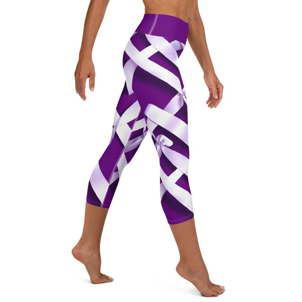 Christmas Wrapping Yoga Capri Leggings - Funfitti Apparel