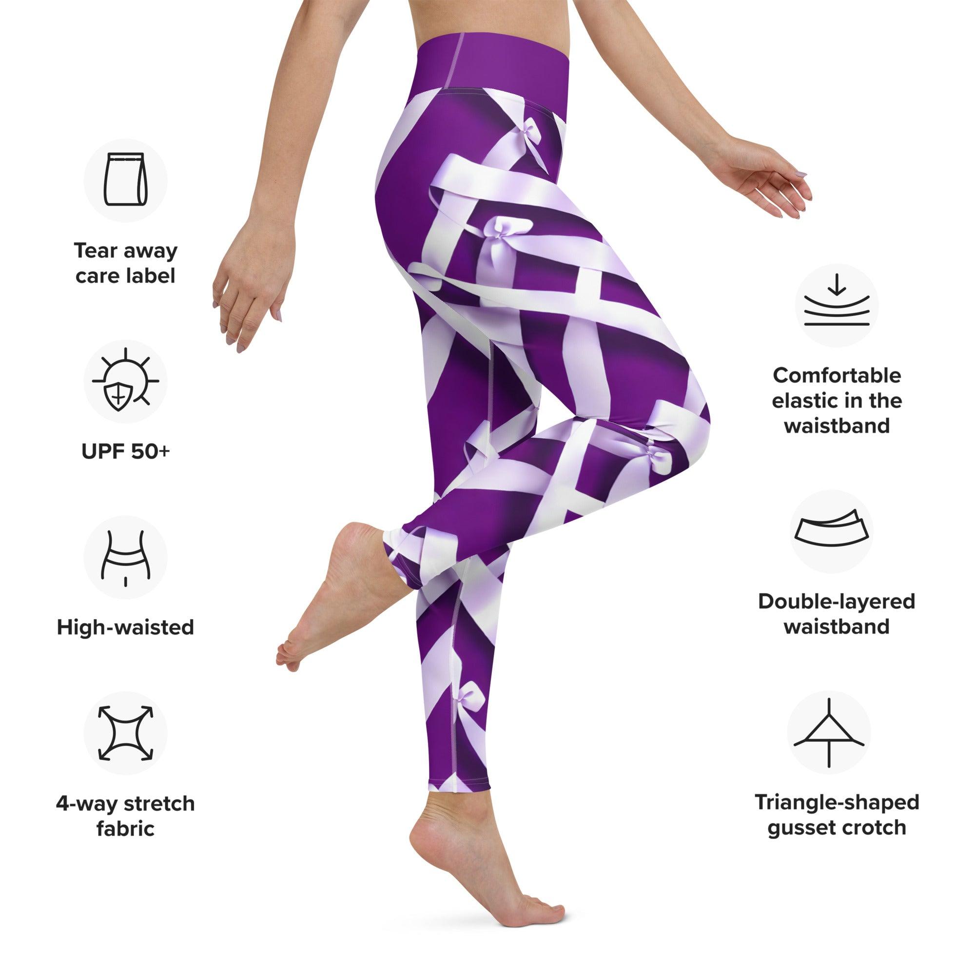 Christmas Wrapping Yoga Leggings - Funfitti Apparel