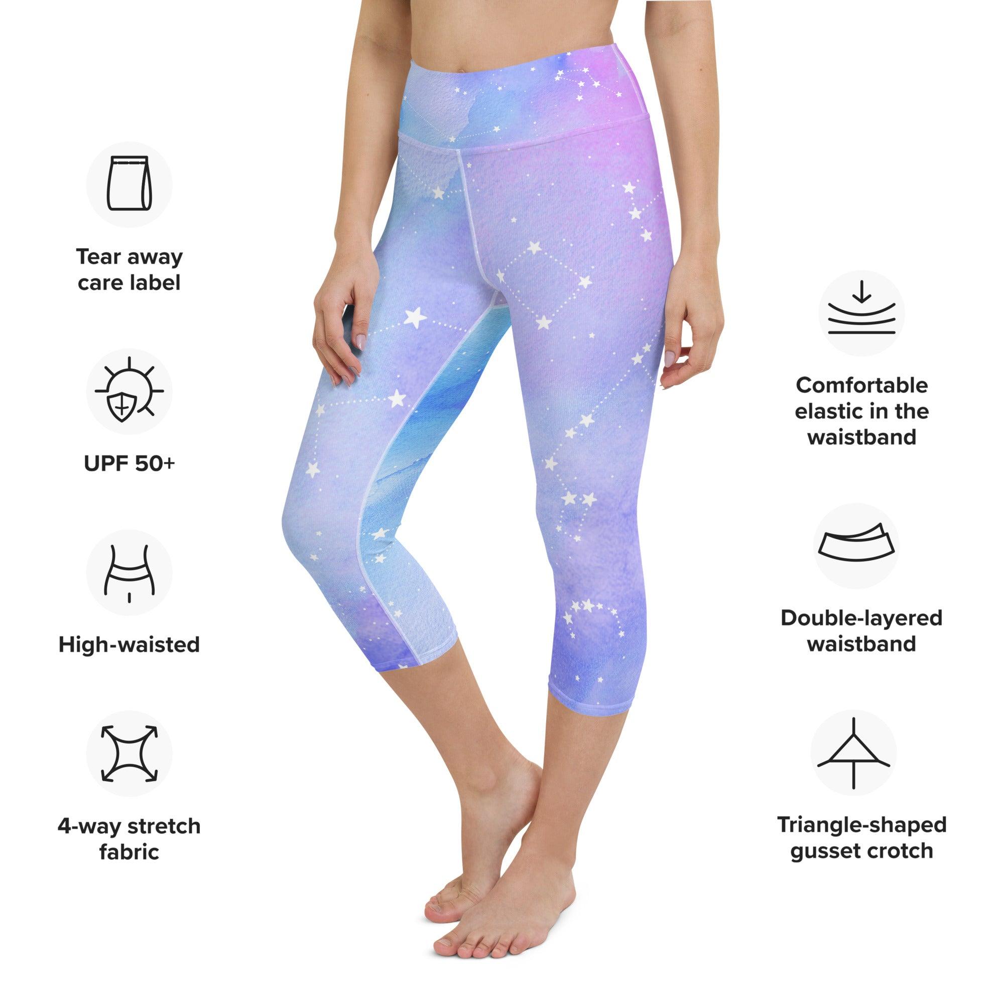 Constellation Yoga Capri Leggings - Funfitti Apparel