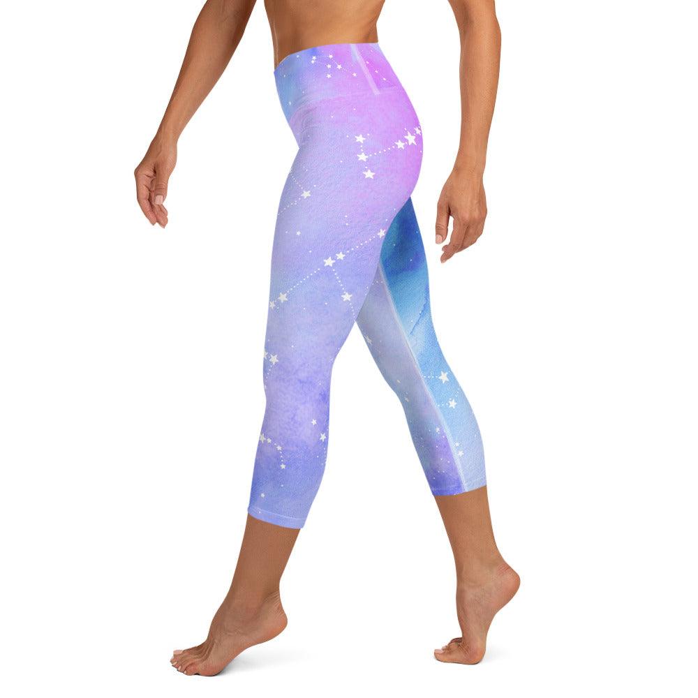 Constellation Yoga Capri Leggings - Funfitti Apparel