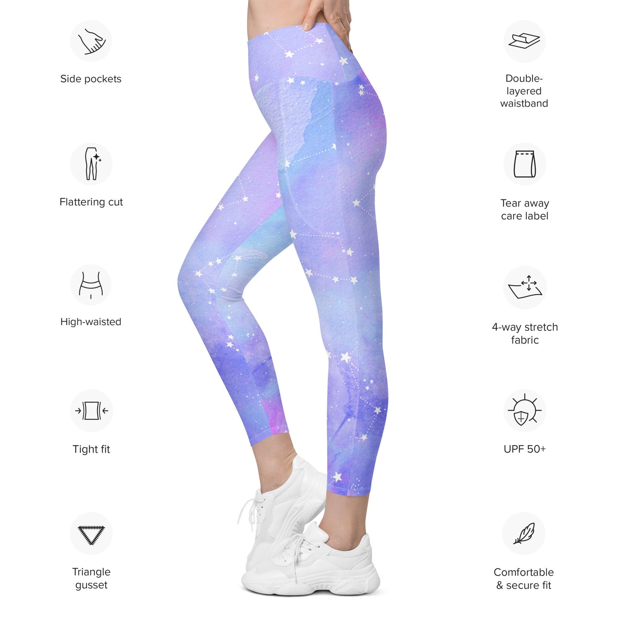 Constellations Leggings with pockets - Funfitti Apparel