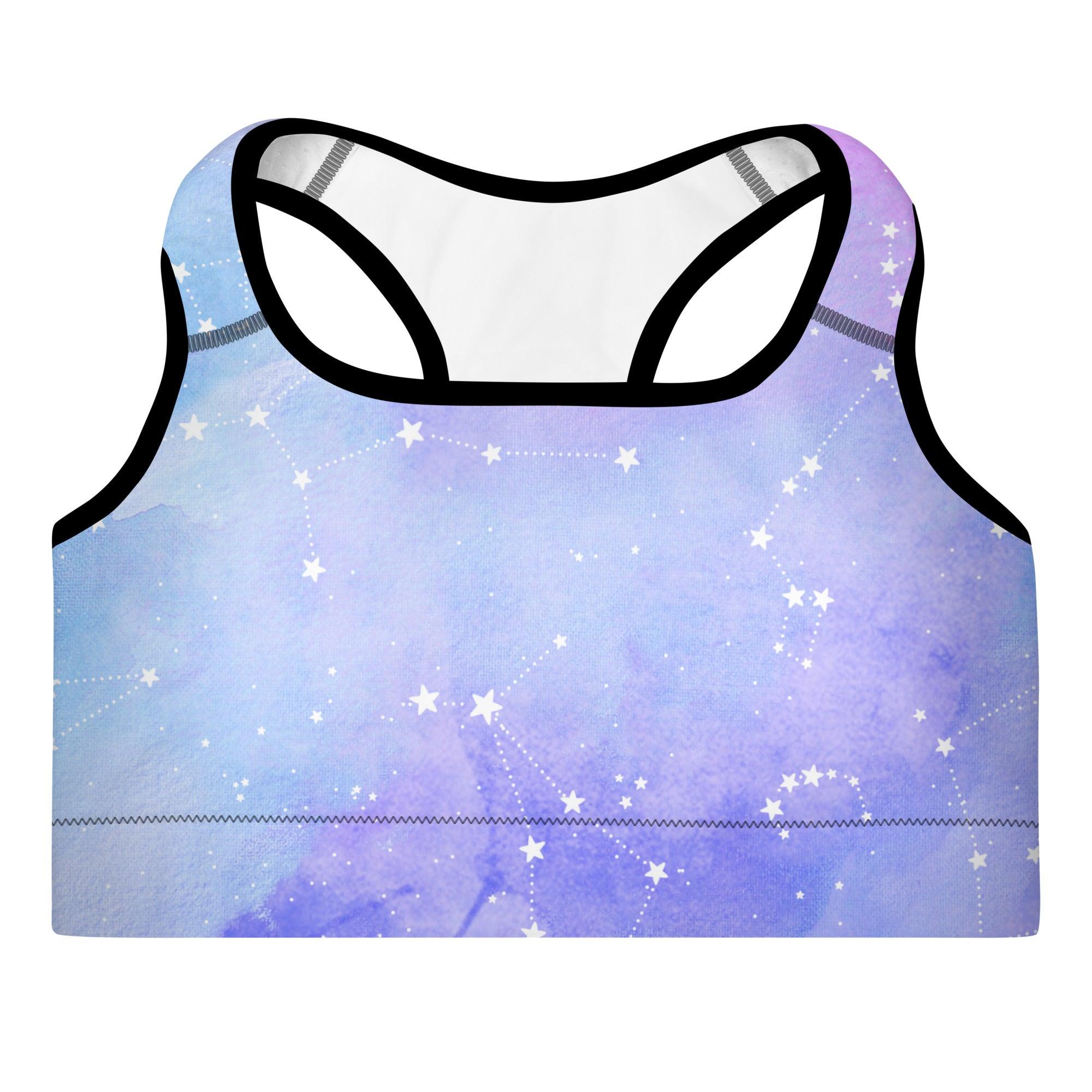 Constellations Padded Sports Bra - Funfitti Apparel